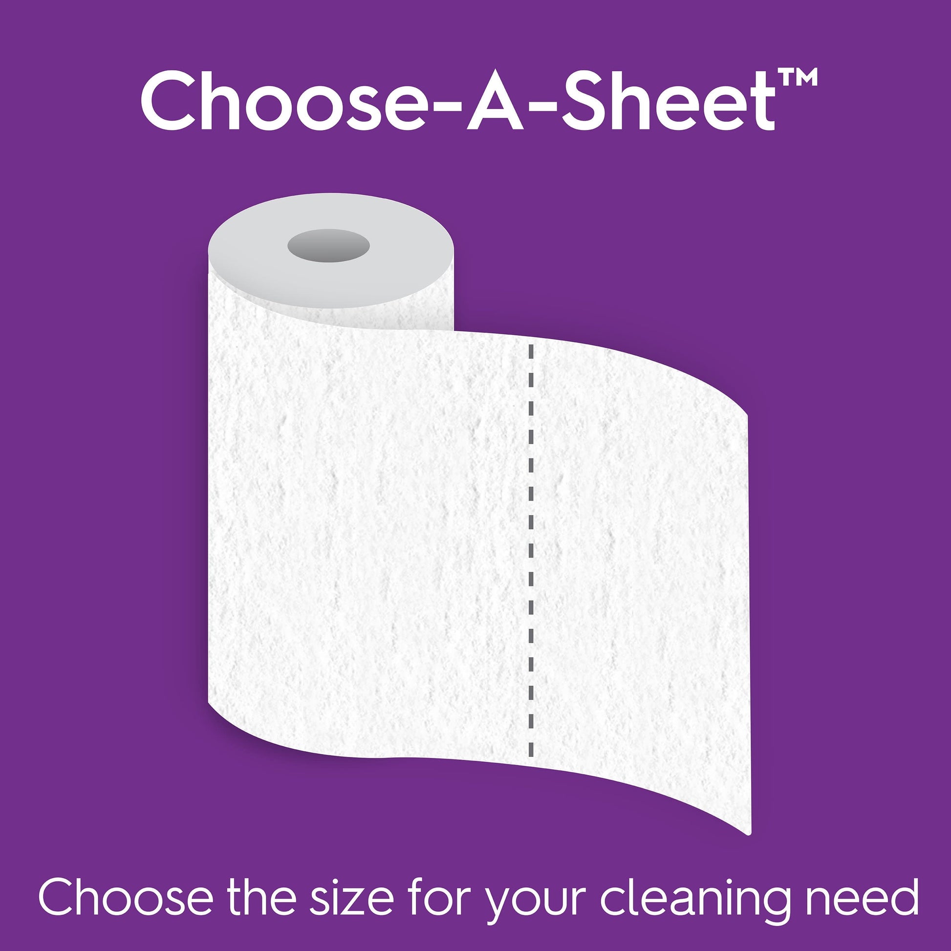 Signature Cloth Choose-A-Sheet Kitchen Paper Towels, White, 6 Double Rolls (110 Sheets per Roll)